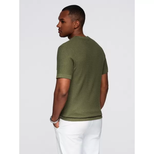  Pánske tričko OMBRE OM-TSCT-0303 OLIVE 