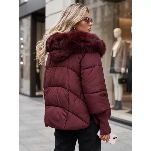  Dámska bunda DSTREET TY5992 BORDOVÁ 