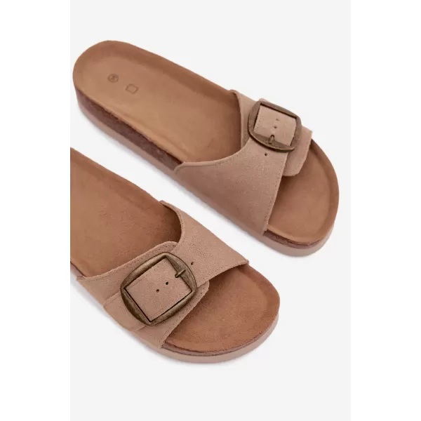  Dámske šľapky BOTO 2833 KHAKI 