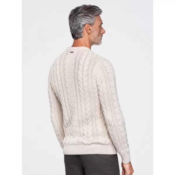  Pánsky sveter OMBRE OM-SWSW-0191 ECRU 