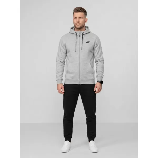  Pánska mikina 4F WMM00TSWSM2550 COLD LIGHT GREY MELANGE 