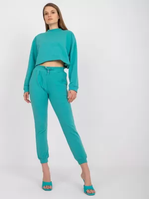 Dámske tepláky BASIC FEEL GOOD AP-DR-A-003 TURQUOISE