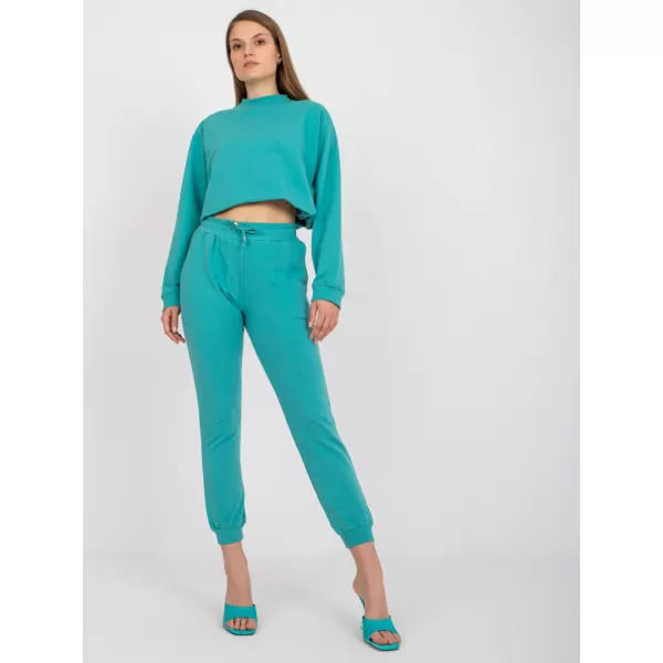  Dámske tepláky BASIC FEEL GOOD AP-DR-A-003 TURQUOISE 