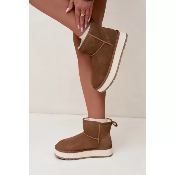  Dámske topánky BIG STAR SHOES UU274692 BROWN/BEIGE 