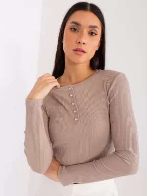 Dámska blúzka BASIC FEEL GOOD RV-BZ-9211.26X DARK BEIGE