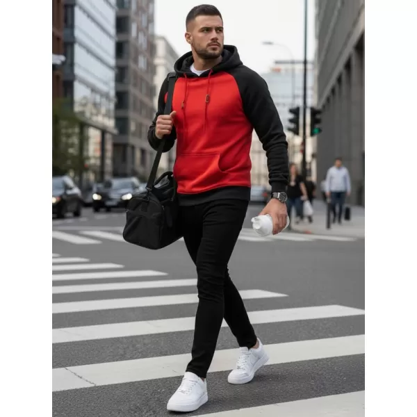  Pánska mikina DSTREET BX5491 ČERVENÁ 