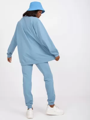 Dámska mikina BASIC FEEL GOOD AP-BL-A-R001 LIGHT BLUE