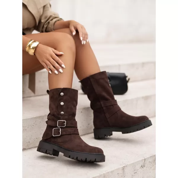 Dámske topánky DSTREET ZY1478 BROWN HNEDÁ 