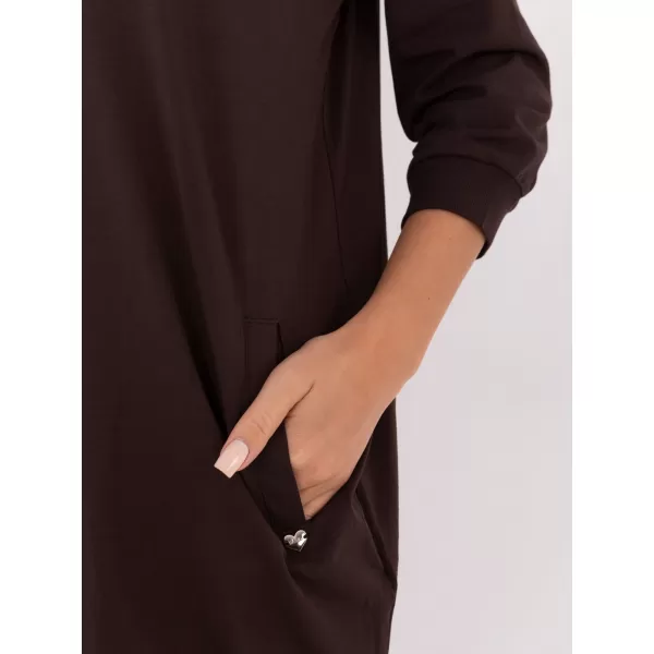  Dámske šaty BASIC FEEL GOOD RV-SK-7203.35P DARK BROWN 