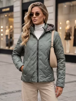 Dámska bunda DSTREET TY5775 ZELENÁ