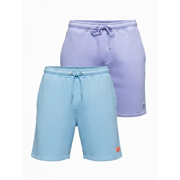  Pánsky set kraťas OMBRE Z129 LIGHT BLUE/LIGHT PURPLE 