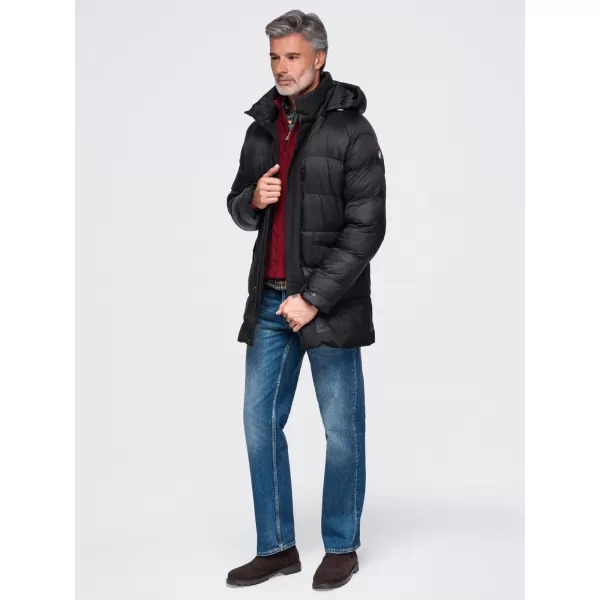  Pánska zimná bunda OMBRE OM-JALJ-0263 BLACK 