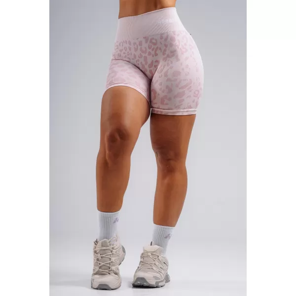  Kompresné push-up šortky s leopardím vzorom NEBBIA PRIMAL 856 PINK LEOPARD 
