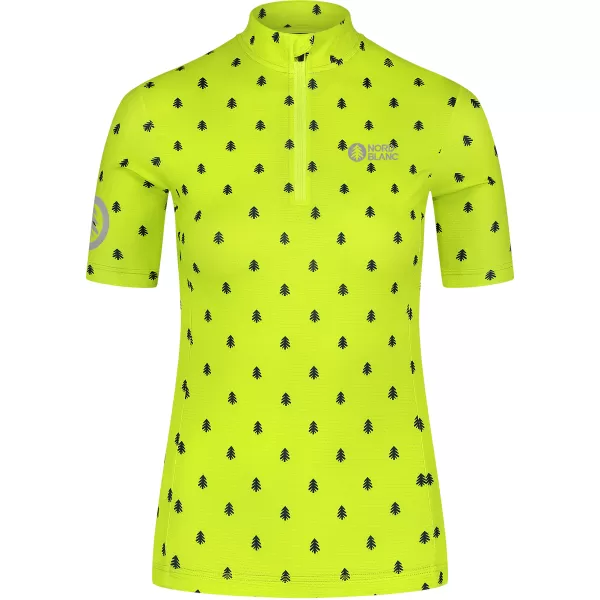  Dámsky cyklo dres NORDBLANC TREES NBSLF8085 ZELENÁ 