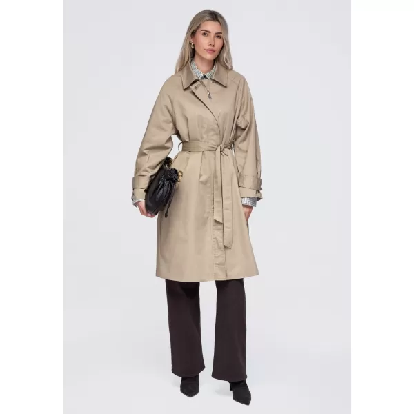  Dámsky kabát OMBRE OW-CT-E0002 BEIGE 