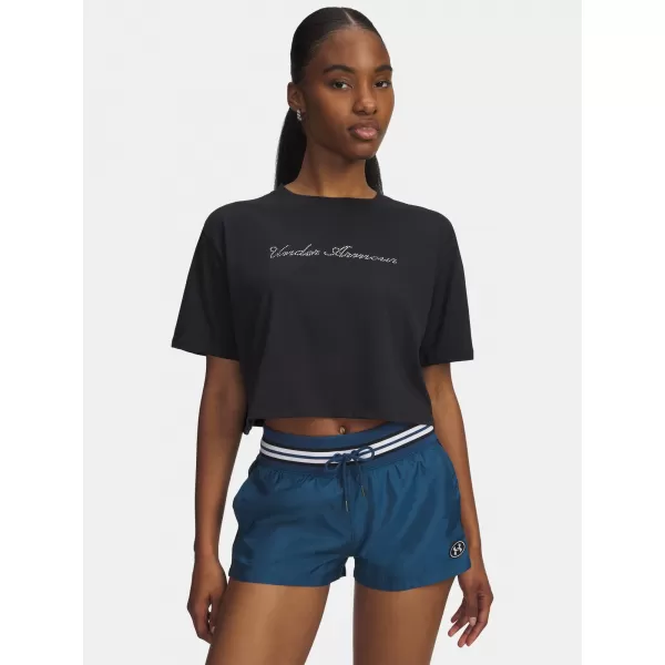  Dámske tričko UNDER ARMOUR W WM CROP SS 6010588-001 ČIERNA 