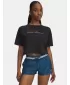 Dámske tričko UNDER ARMOUR W WM CROP SS 6010588-001 ČIERNA