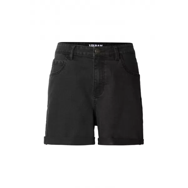 Dámske kraťasy URBAN CLASSICS TB8371 BLACK WASHED 