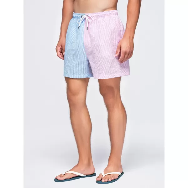  Pánske kraťasy OMBRE OM-SRSS-0215 BLUE AND PINK 