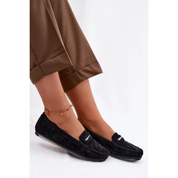  Dámske mokasíny S.BARSKI LR61-7029 BLACK 