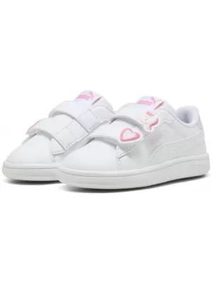 Detské tenisky PUMA SMASH 3.0 BADGES V INF 397287-07 PUMA WHITE/MAGIC ROSE