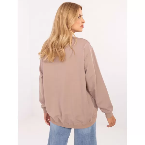  Dámska mikina BASIC FEEL GOOD RV-BL-5185.79P DARK BEIGE 