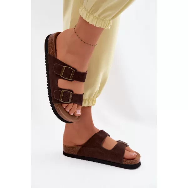  Dámske šľapky BOTO 2832 BROWN 