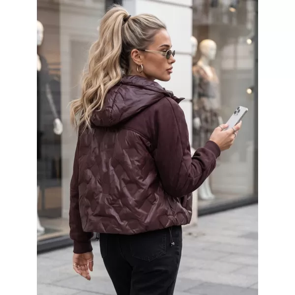  Dámska bunda DSTREET TY6094 BORDOVÁ 