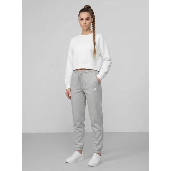  Dámske nohavice 4F WMM00TTROF1658 COLD LIGHT GREY MELANGE 
