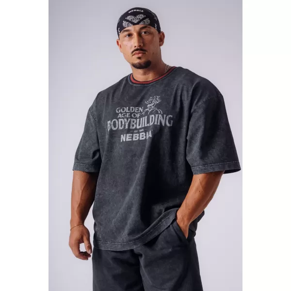  Pánske tričká NEBBIA OLYMPIA HEAVYWEIGHT COTTON 941 BLACK 