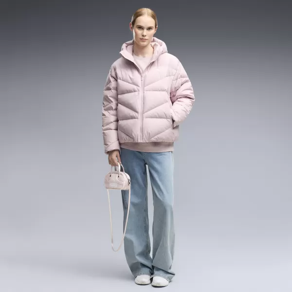  Dámsky kabát PUMA HOODED DOWN PUFFER JACKET W 69458049 MISTY PINK 