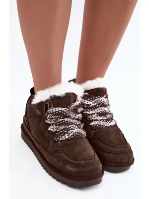 Dámske snehule VINCEZA 97974 CHOCOLATE