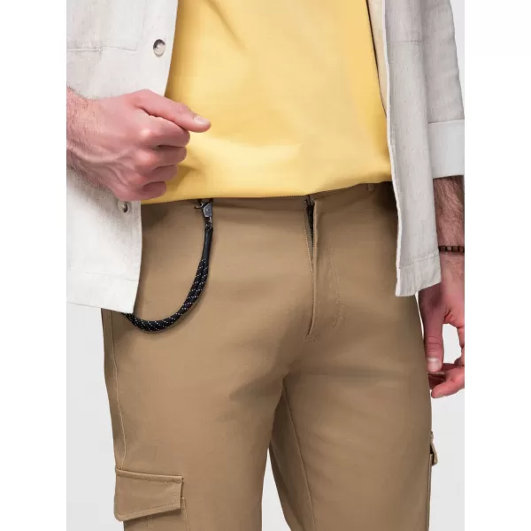  Pánske nohavice OMBRE P1526 LIGHT BROWN 