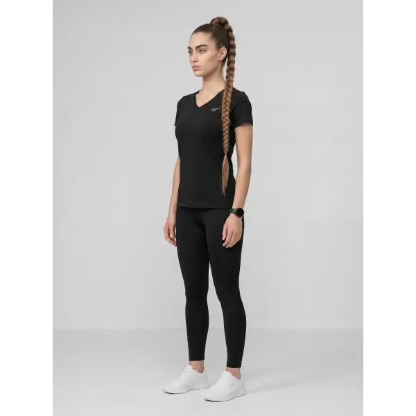  Dámske tričko 4F WMM00TTSHF3307 DEEP BLACK 