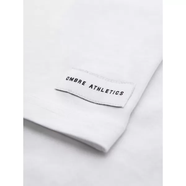  Pánske tričko OMBRE OM-TSPT-0269 WHITE 