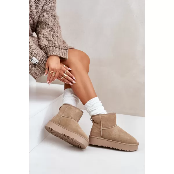  Dámske snehule BOTO NN605 KHAKI 