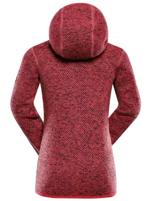 Detský hrejivý sveter ALPINE PRO ZEGO 3 RASPBERRY