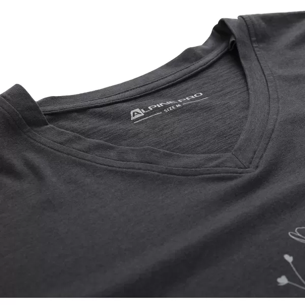  Dámske outdoorové tričko ALPINE PRO GREMA 3 BLACK VARIANT PC 