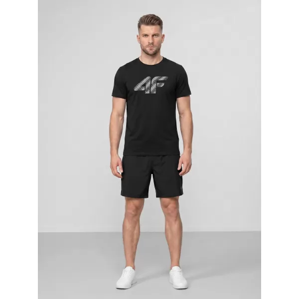  Pánske tričko 4F WMM00TTSHM3342 DEEP BLACK 