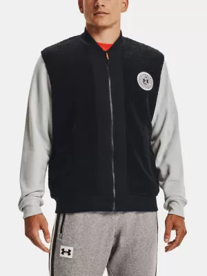Pánska bunda UNDER ARMOUR UA RIVAL FLC ALMA MATER BMBR 1366300-001 ČIERNA