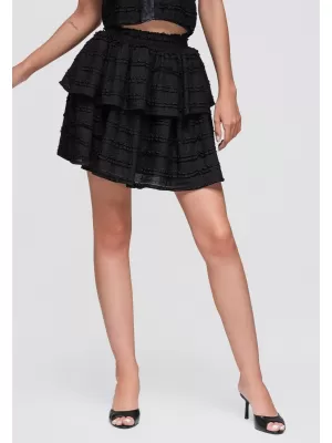 Dámska sukňa OMBRE OW-GL-E0014 BLACK