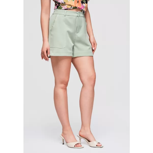  Dámske kraťasy OMBRE OW-ST-E0009 LIGHT GREEN 