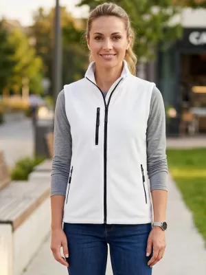 Dámska fleece vesta MALFINI EXIT W-525 BIELA