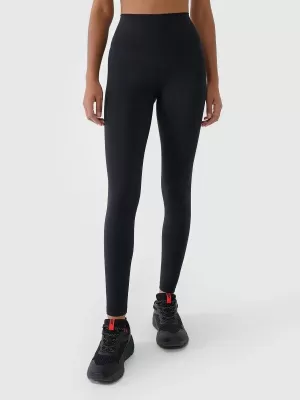 Dámske legíny 4F WAW25TTIGF242 DEEP BLACK