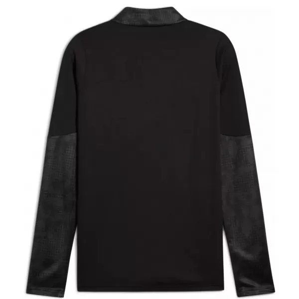  Pánske funkčné tričko PUMA TEAMCUP TRAINING 1/4 ZIP TOP 659164-03 PUMA BLACK/PUMA SILVER 