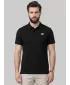 Pánske tričko s golierom 4F WMM00TPTSM0771 DEEP BLACK
