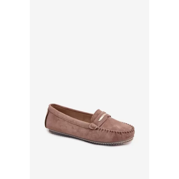  Dámske mokasíny S.BARSKI LR61-7029 DARK BROWN 