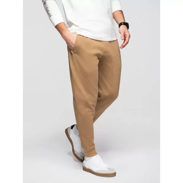  Pánske tepláky OMBRE OM-PABS-0305 BROWN 