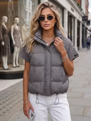 Dámska bunda DSTREET TY5926 TMAVO ŠEDÁ