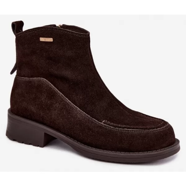  Dámske členkové topánky BIG STAR SHOES UU274602 BROWN/BEIGE SHADOWS 